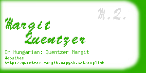 margit quentzer business card